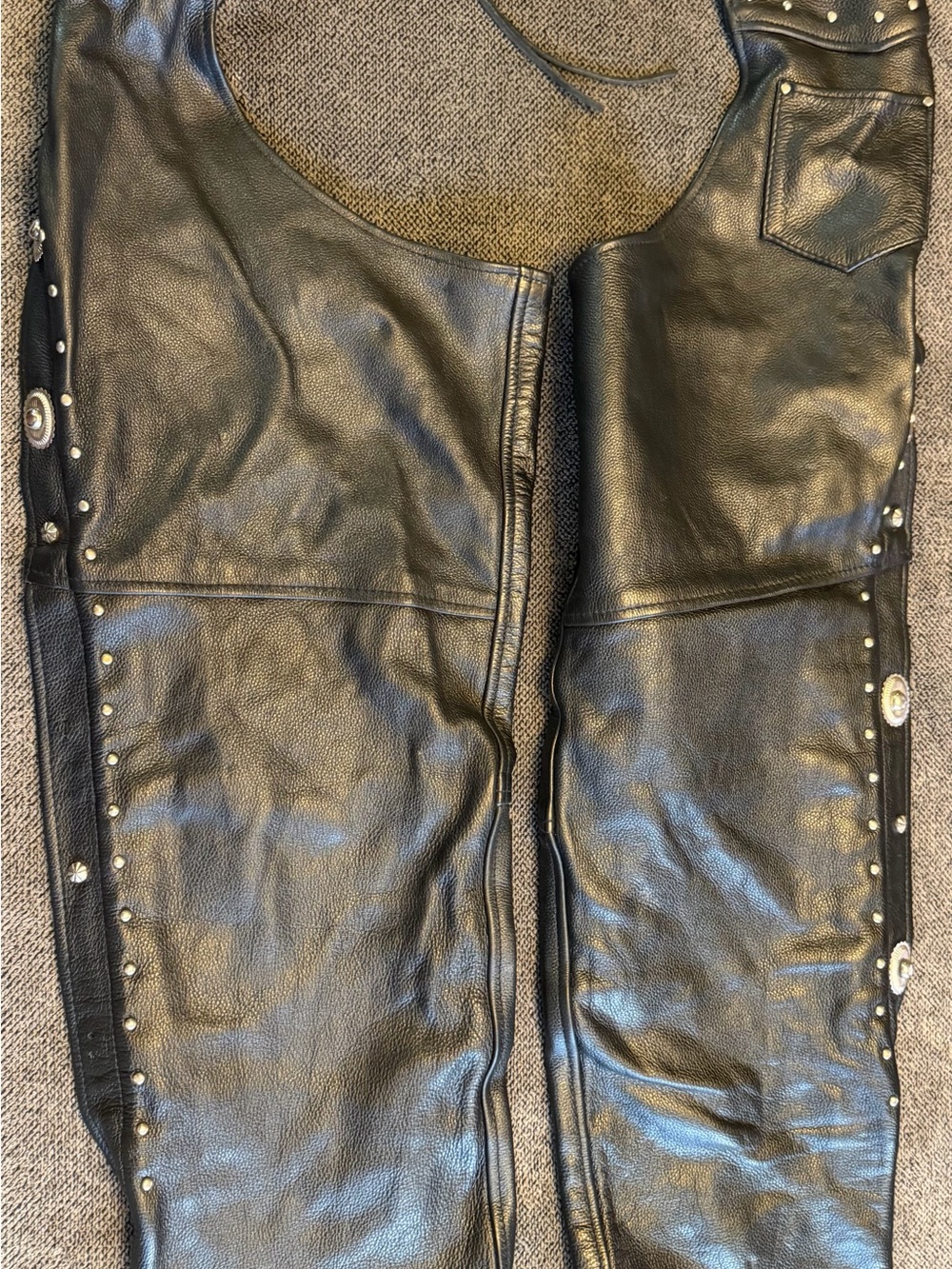Men's Motorcycle Leather chaps